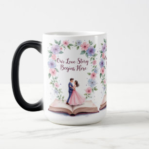 Ons liefdesverhaal Floral Marriage Mok