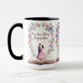 Ons liefdesverhaal Floral Marriage Mok (Links)