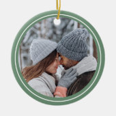 Ons liefdesverhaal Kerst Keramisch Ornament (Voorkant)