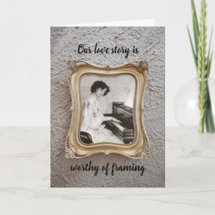 Ons Love Story Jubileum "Voeg je eigen foto toe" Kaart