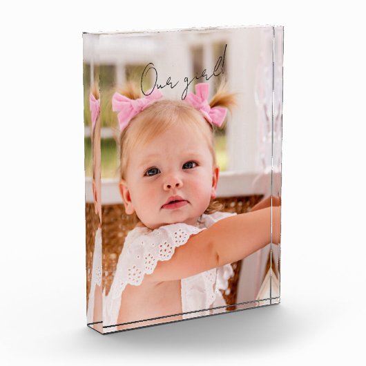 Ons meisje Kind Fotoblokken (Links)