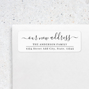 Ons nieuwe adres Bewegende Aankondiging van de Ter Etiket