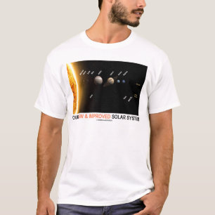 Ons nieuwe en verbeterde zonnestelsel (Galactische T-shirt