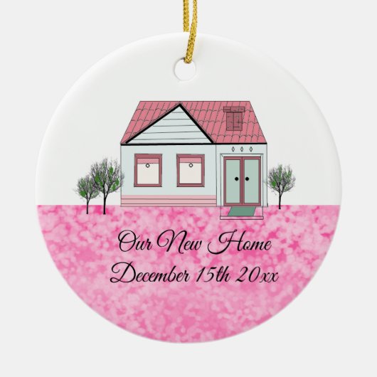 Ons nieuwe Home Ceramic Ornament (Voorkant)