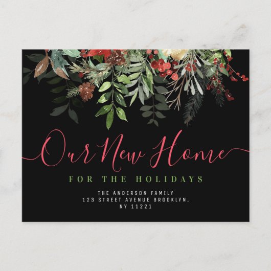 Ons Nieuwe Home script belettering Nieuw Home Briefkaart (Voorkant)