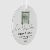 Ons nieuwe home Winter Ornament | Nieuwe thuiscade (voorkant)