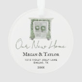 Ons nieuwe home Winter Ornament | Nieuwe thuiscade (achterkant)