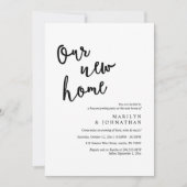 Ons nieuwe huis, Rustic Housewarming party Kaart (Voorkant)