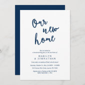 Ons nieuwe huis, Rustic Housewarming party Kaart (Voorkant / Achterkant)