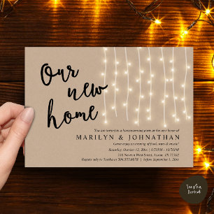 Ons nieuwe huis, Rustic Housewarming party Kaart