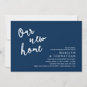 Ons nieuwe huis, Rustic Housewarming party Kaart