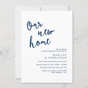 Ons nieuwe huis, Rustic Housewarming party Kaart