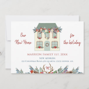 Ons nieuwe huis voor de feestdagen groene huis ver aankondiging