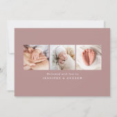 Ons nieuwe liefdesscript 4 Fotogeboorte Aankondiging (Achterkant)