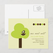 Ons nieuwe nest aankondigingskaart (Voorkant / Achterkant)