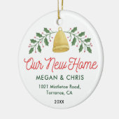 Ons nieuwe startpunt | Verplaatsingsaankondiging Keramisch Ornament (Links)