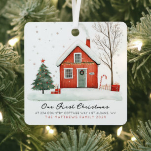 Ons Nieuwe Thuis Eerste Thuis Foto Ornament