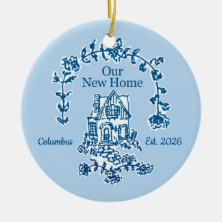 Ons nieuwe thuis grafische ornament