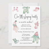 Ons slaapschoonheid baby shower kaart (Voorkant)