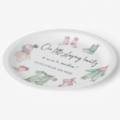 Ons slaapschoonheid baby shower papieren bordje (Gekanteld)