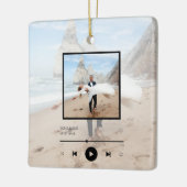 Ons Song Custom Song-kerstsierfeest Keramisch Ornament (Links)