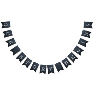 Ons verhaal begint Chalkboard bruiloft Vlaggetjes