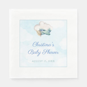 Ons volgende avontuurthema Baby shower Servet