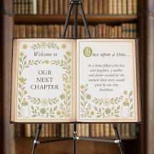 Ons volgende hoofdstuk Open Boek Baby shower Welko
