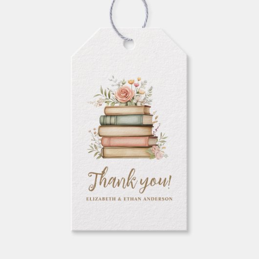 Ons volgende hoofdstuk Storybook Baby shower Bedan Cadeaulabel (Voorkant)