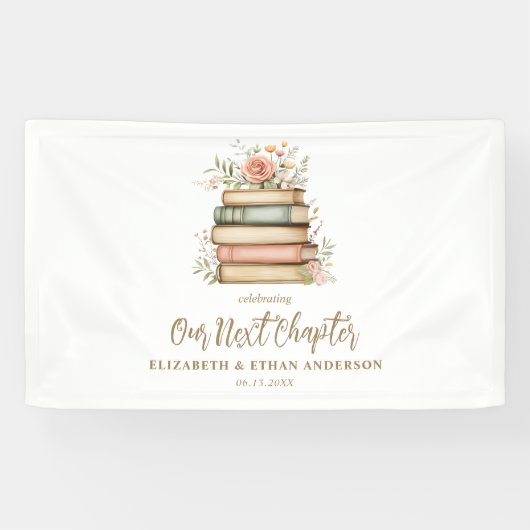 Ons volgende hoofdstuk Storybook Baby shower Party Spandoek (Horizontaal)