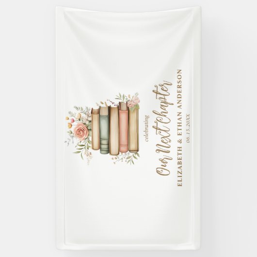 Ons volgende hoofdstuk Storybook Baby shower Party Spandoek (Verticaal)