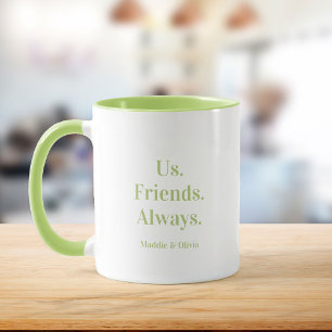 Ons. Vrienden. Altijd. Best Friend Gift Custom Nam Mok