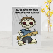 Ons Wenskaart verlaten Kaart (Gele Bloem)