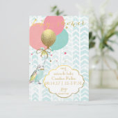 Ons wonder - Baby - Uitnodiging voor douches (Staand voorkant)