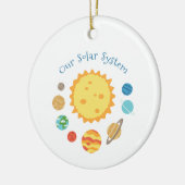 Ons zonnestelsel keramisch ornament (Links)