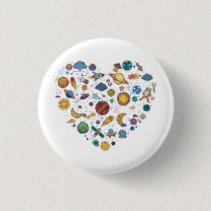 Ons zonnestelsel planeet, Wetenschap Onderwijs Rui Ronde Button 3,2 Cm