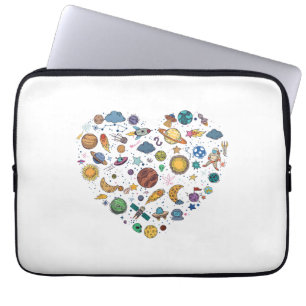 Ons zonnestelsel planeet, wetenschappelijk onderwi laptop sleeve