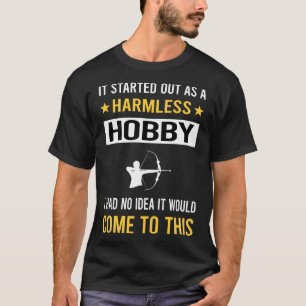 Onschadelijke hobby boogschieten boogschieten pijl t-shirt