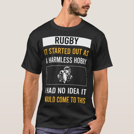 Onschadelijke Hobby Rugby T-shirt (Voorkant)