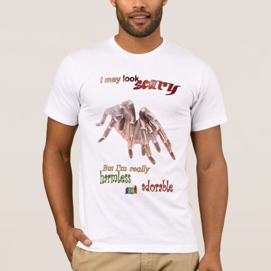 Onschadelijke Tarantula Mannen-app. T-Shirt (Voorkant)