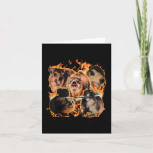 Onscharnierende Rock Hyrax Awawa Animal Humor Retr Kaart