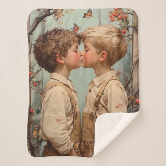 Onschuld in bloei sherpa deken (Voorkant)