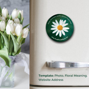 Onschuld onthuld: ronde bloemen educatief magneet