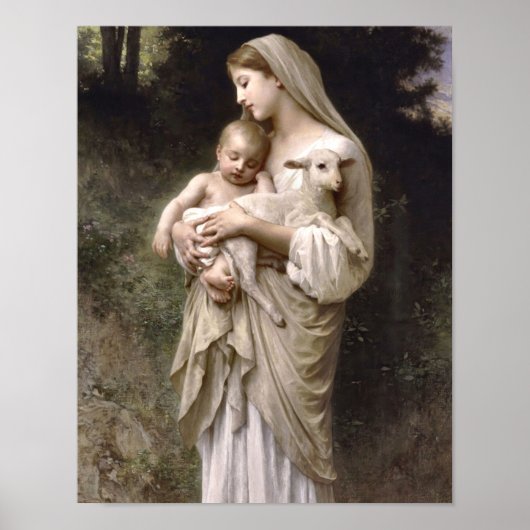 Onschuld van William Bouguereau Print (Voorkant)