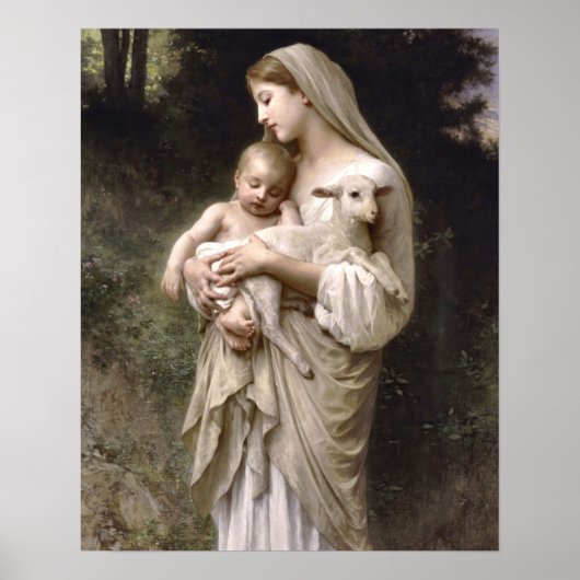 Onschuld van William Bouguereau Print (Voorkant)