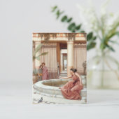 Onschuldige amusement briefkaart (Staand voorkant)