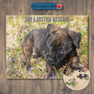 Onschuldige Bruine Puppy Legpuzzel