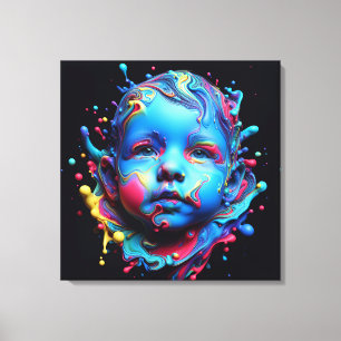 Onschuldige dromen - AI op het werk Canvas Afdruk