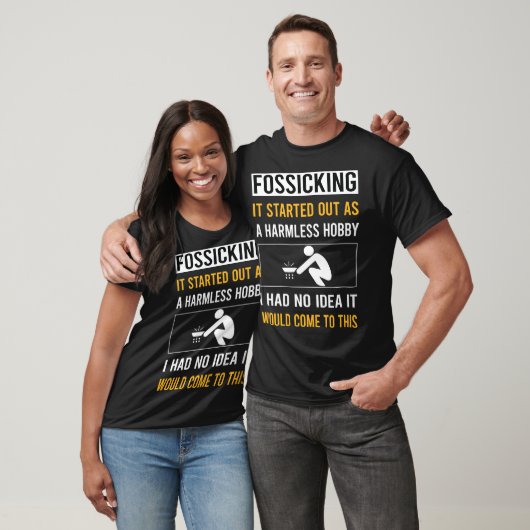 Onschuldige Hobby Fossicking Fossick T-shirt (Unisex)