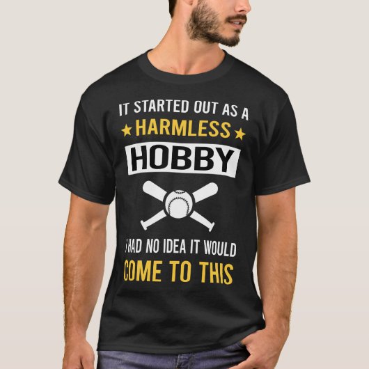 Onschuldige Hobby Honkbal T-shirt (Voorkant)